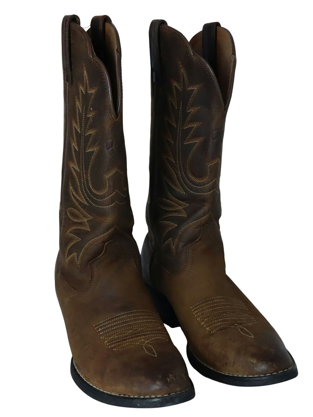 Ariat Heritage Performance Western Boot Brown Leather Round Toe Women's 5.5